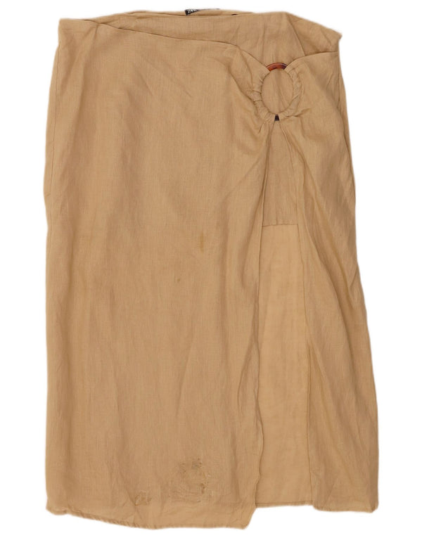 Zara Womens Sarong Skirt 2XL W34 Beige