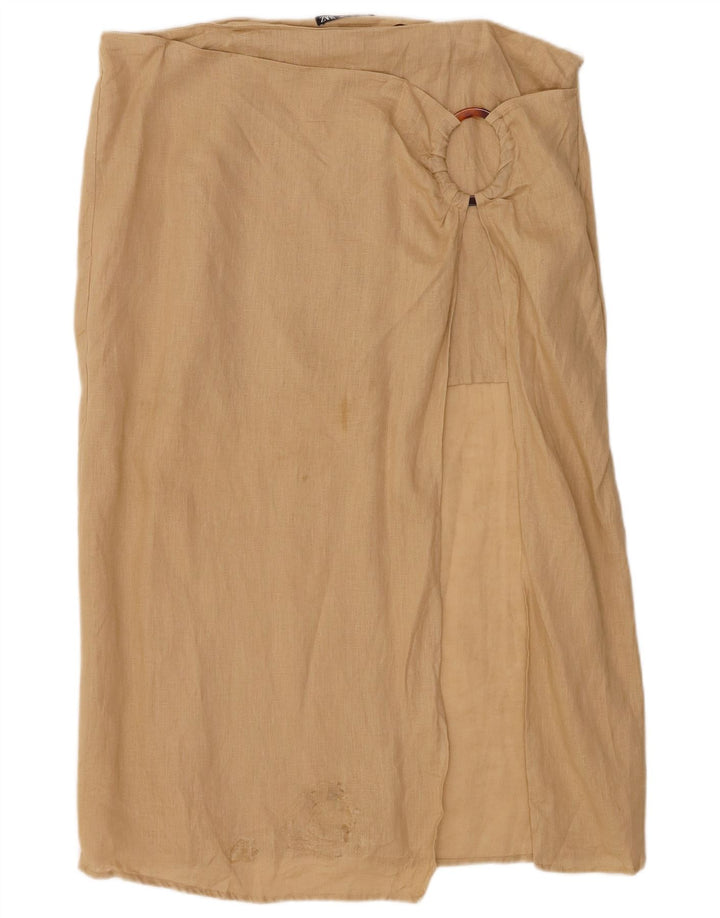 Zara Dame Sarong Nederdel 2XL W34 Beige