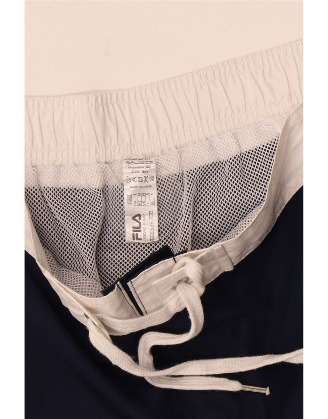 Fila Herre grafiske badeshorts Large Navy Blue Polyester