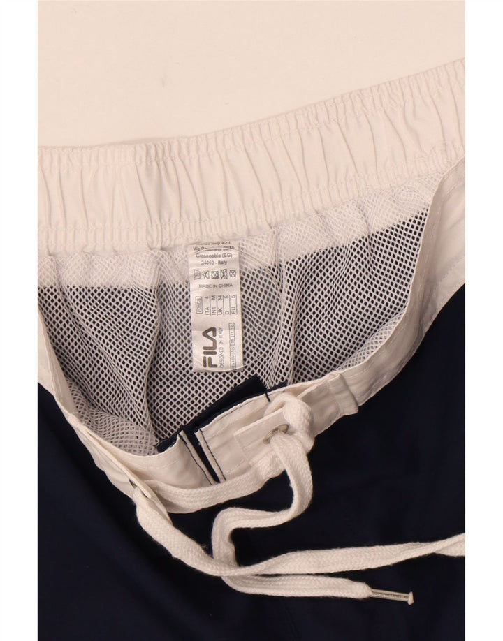 Fila Herre grafiske badeshorts Large Navy Blue Polyester