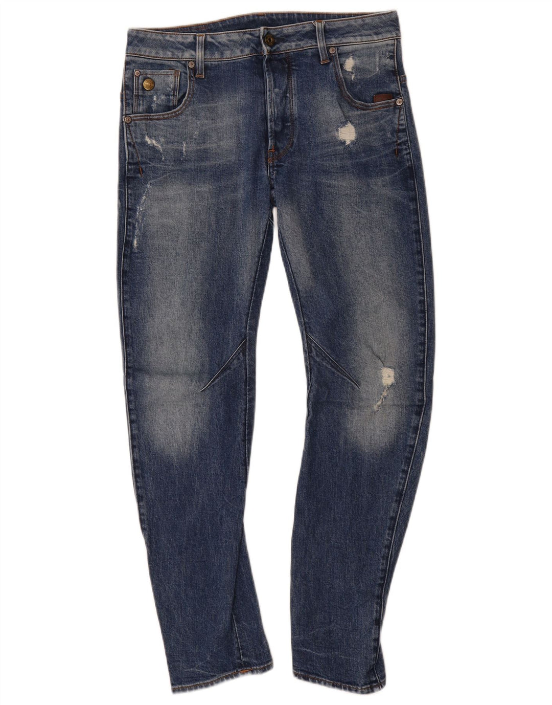 G-Star Herre Distressed Slim Jeans W29 L30 Blå Bomuld