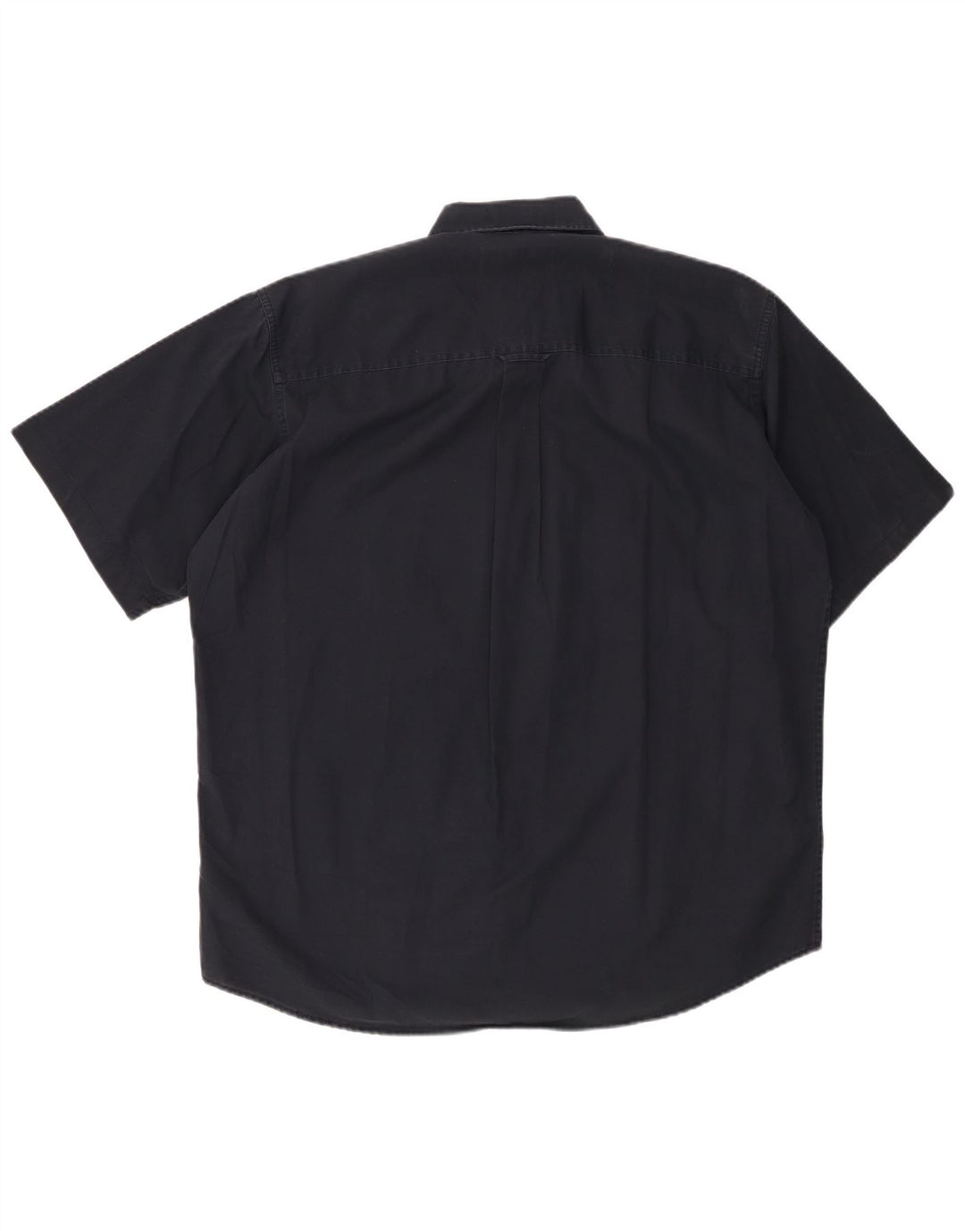 MARLBORO CLASSICS Kortærmet herreskjorte Stor marineblå bomuld