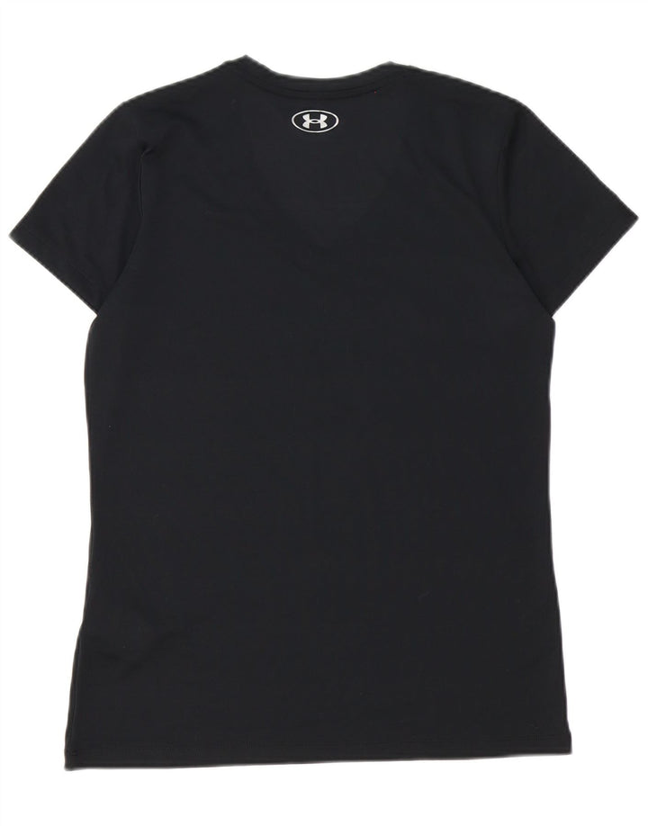 Under Armour Herre Heat Gear T-Shirt Top Lille Sort Polyester