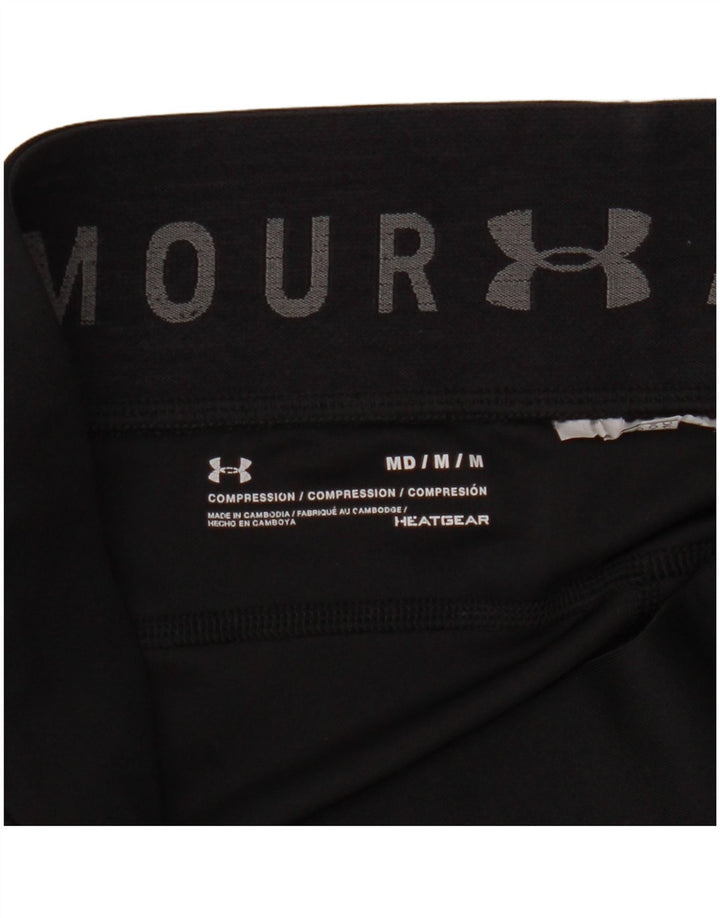 Under Armour Womens Heat Gear Leggings UK 14 Medium Black