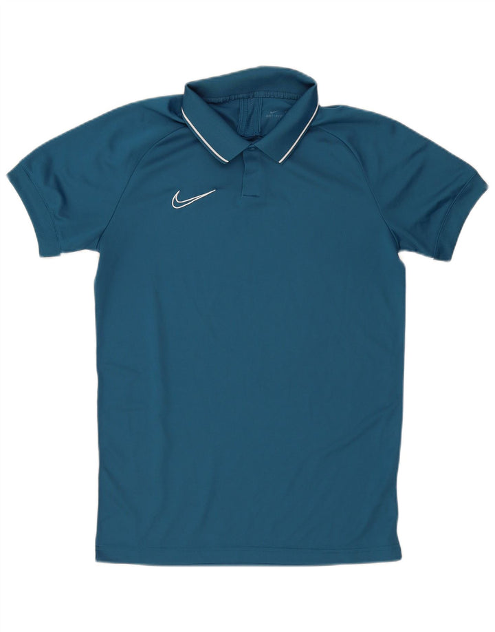 Nike herre Dri Fit poloskjorte stor blå polyester