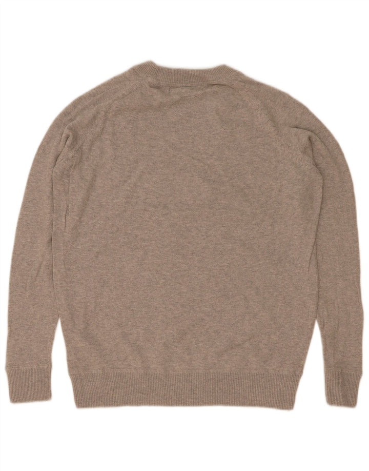 Marks & Spencer Herre sweater med rund hals XS Grå bomuld
