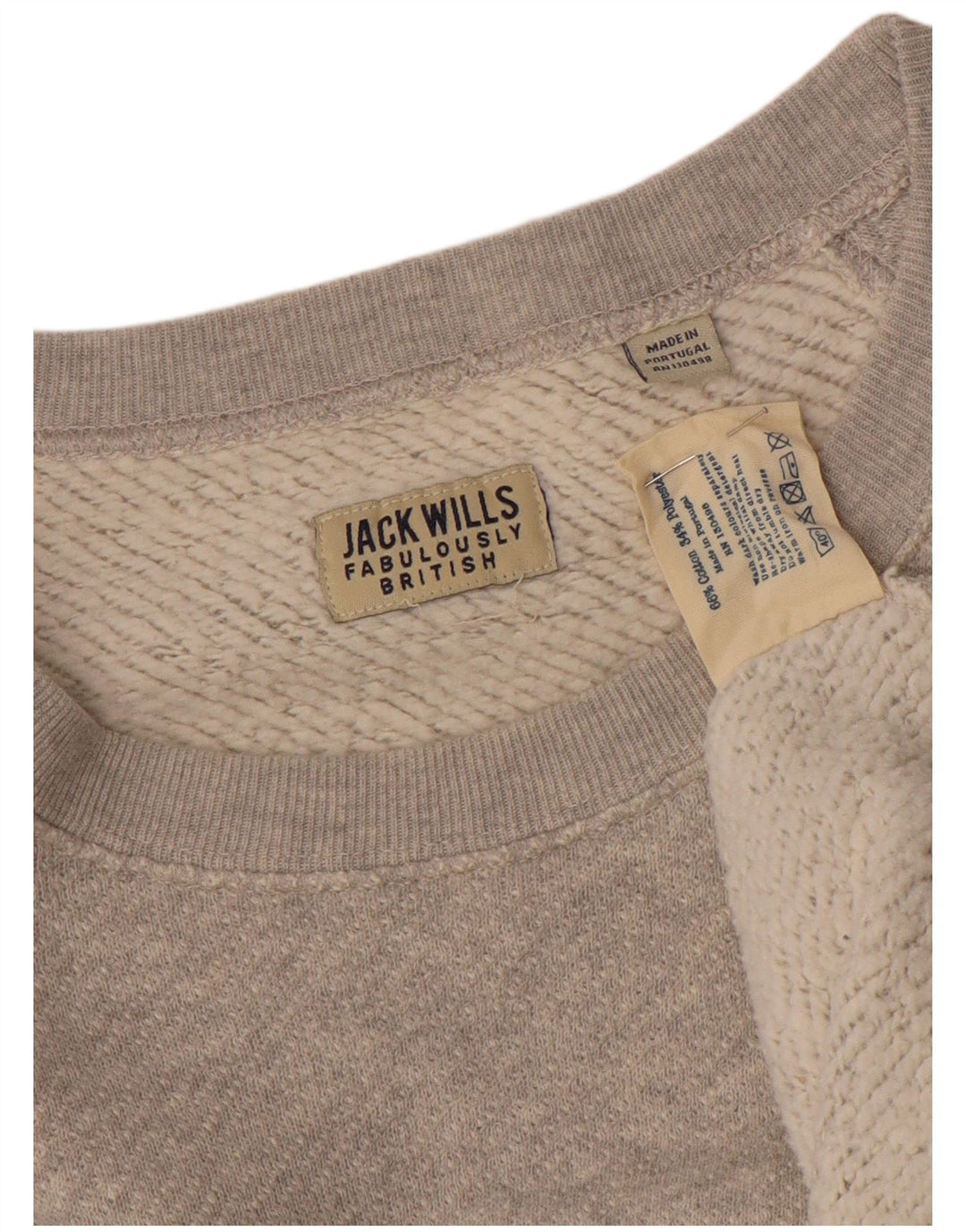 Jack Wills Herre Sweatshirt Jumper Medium Grå Colourblock Bomuld