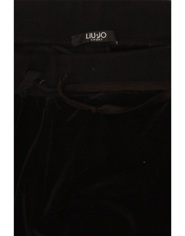 LIU JO Womens Tracksuit Trousers UK 14 Large  Black Vintage Liu Jo and Second-Hand Liu Jo from Messina Hembry 