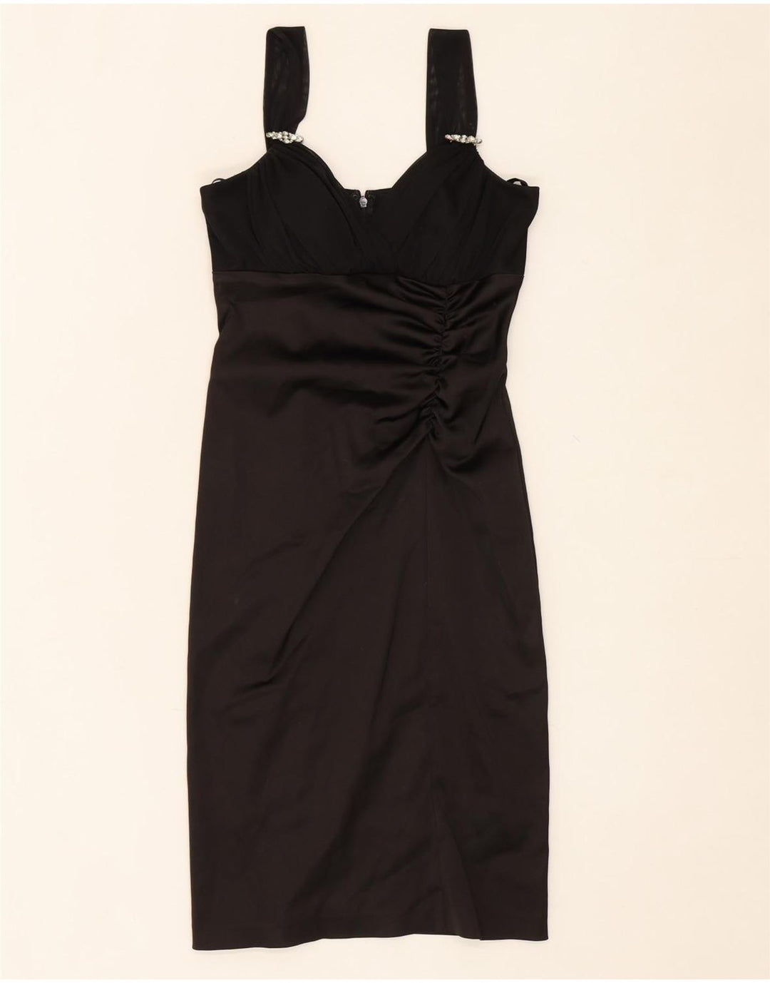 BETSY & ADAM Womens Sleeveless Sheath Dress US 4 Small Black Polyester Vintage Betsy & Adam and Second-Hand Betsy & Adam from Messina Hembry 