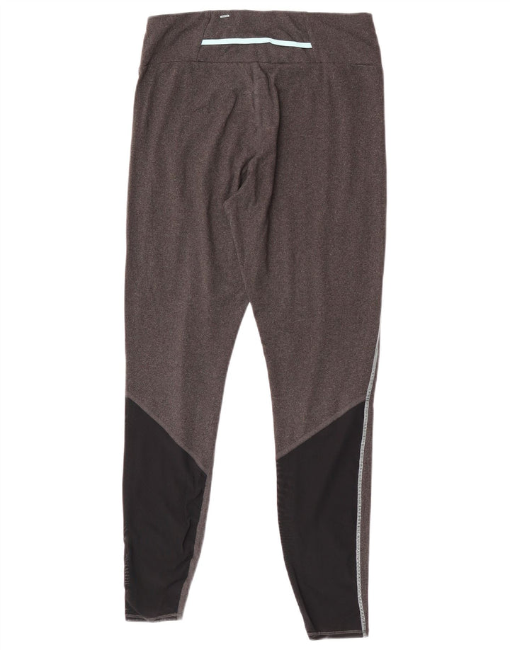 Marks & Spencer Womens Leggings UK 12 Medium Grey Colourblock Polyester