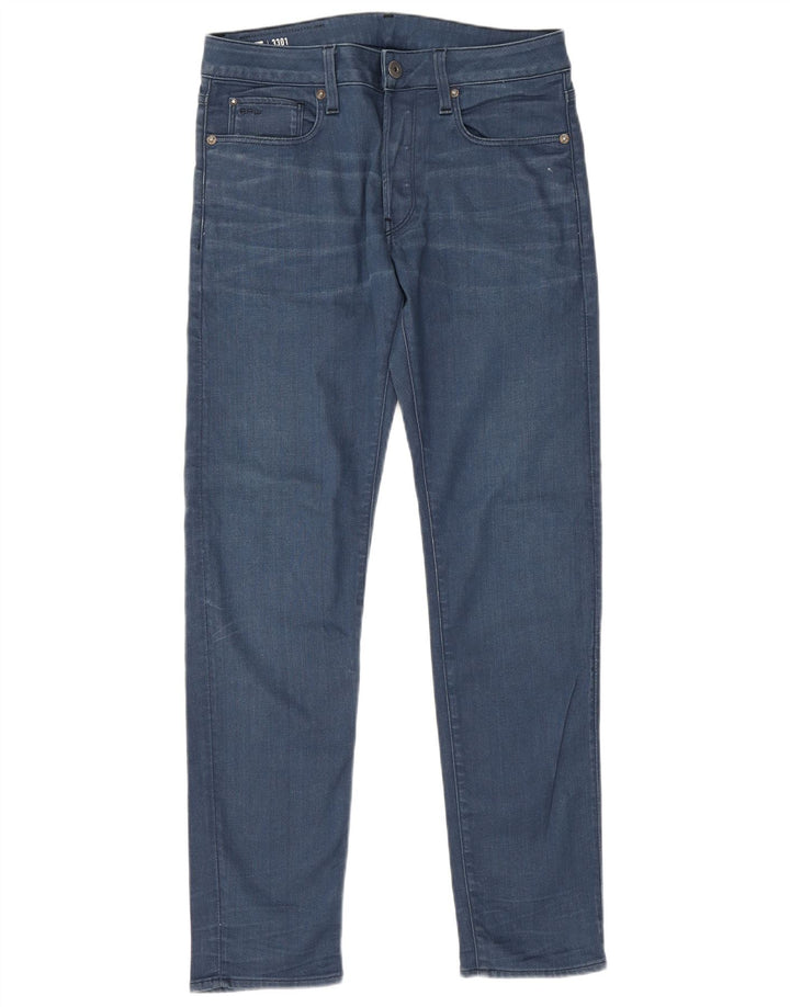 G-Star Herre 3301 Slim Jeans W30 L32 Blå Bomuld