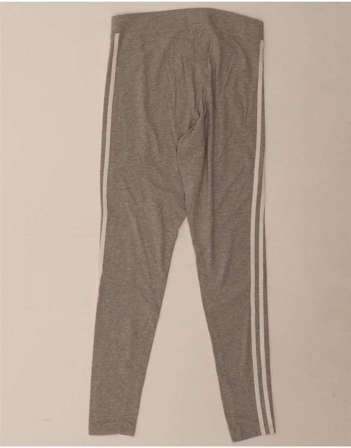 Adidas Dame Leggings UK 14 Medium Grey Flecked Bomuld