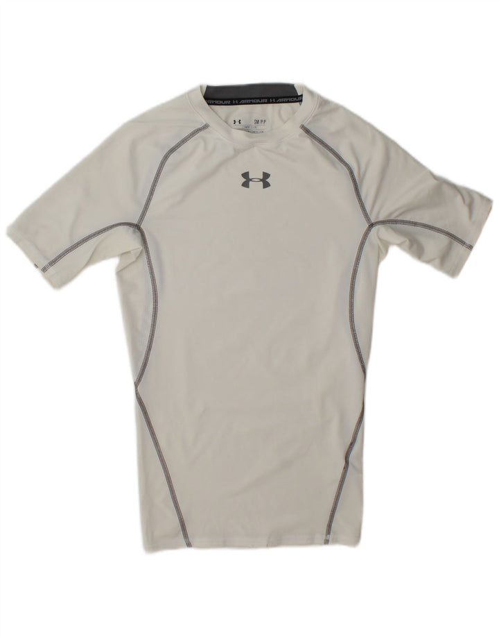 Under Armour Herre T-Shirt Top Lille Grå Polyester