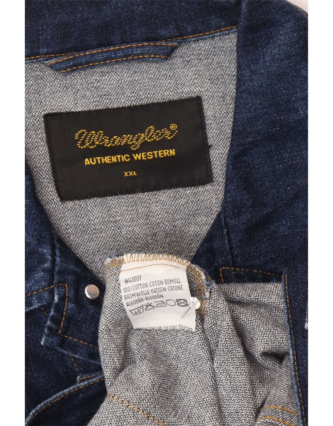 Wrangler Herre denimjakke UK 44 2XL Blå Bomuld