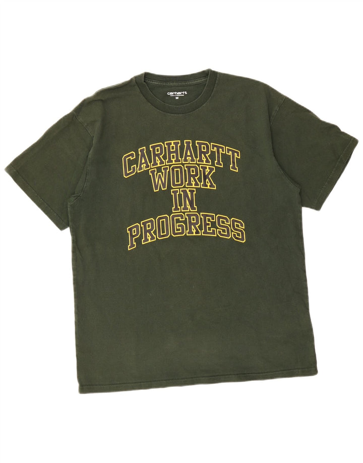 CARHARTT Herre grafisk T-shirt top mellemgrøn bomuld