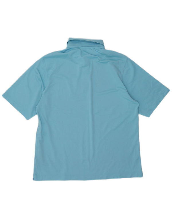Nike Poloskjorte til mænd UK 42/44 Large Blue Polyester