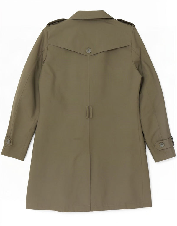 Marks & Spencer Trench Coat til kvinder UK 12 Medium Khaki Polyester