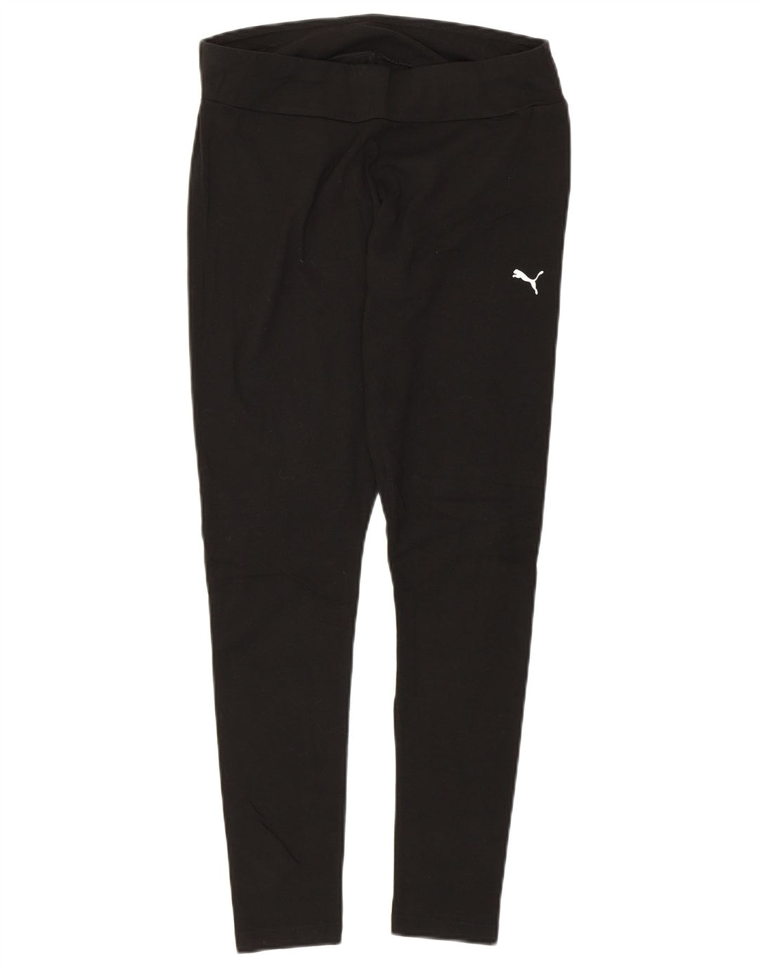 Puma Womens Crop Leggings UK 12 Medium Black Bomuld