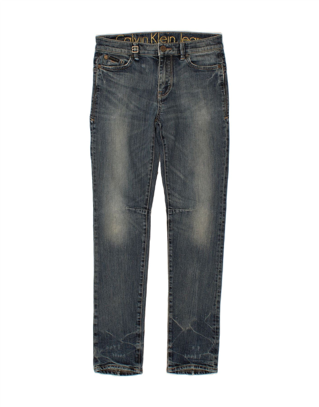 CALVIN KLEIN Womens Slim Jeans W29 L32 Blue Cotton Vintage Calvin Klein and Second-Hand Calvin Klein from Messina Hembry 
