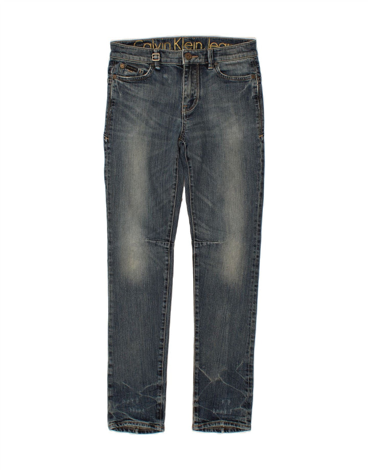 CALVIN KLEIN Womens Slim Jeans W29 L32 Blue Cotton Vintage Calvin Klein and Second-Hand Calvin Klein from Messina Hembry 