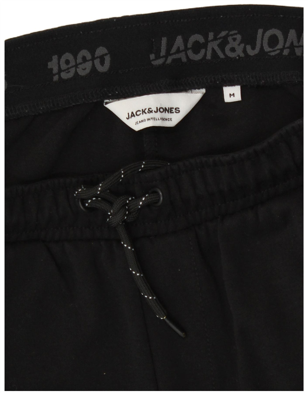 Jack & Jones Mens Tracksuit Trousers Joggers Medium Black