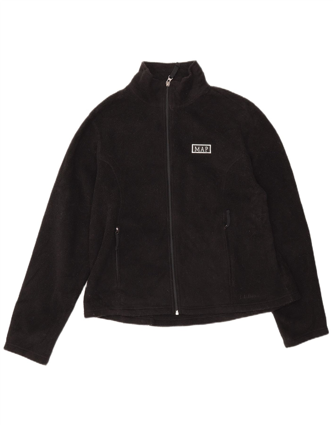L.L.BEAN Fleecejakke til kvinder UK 16 Stor sort polyester