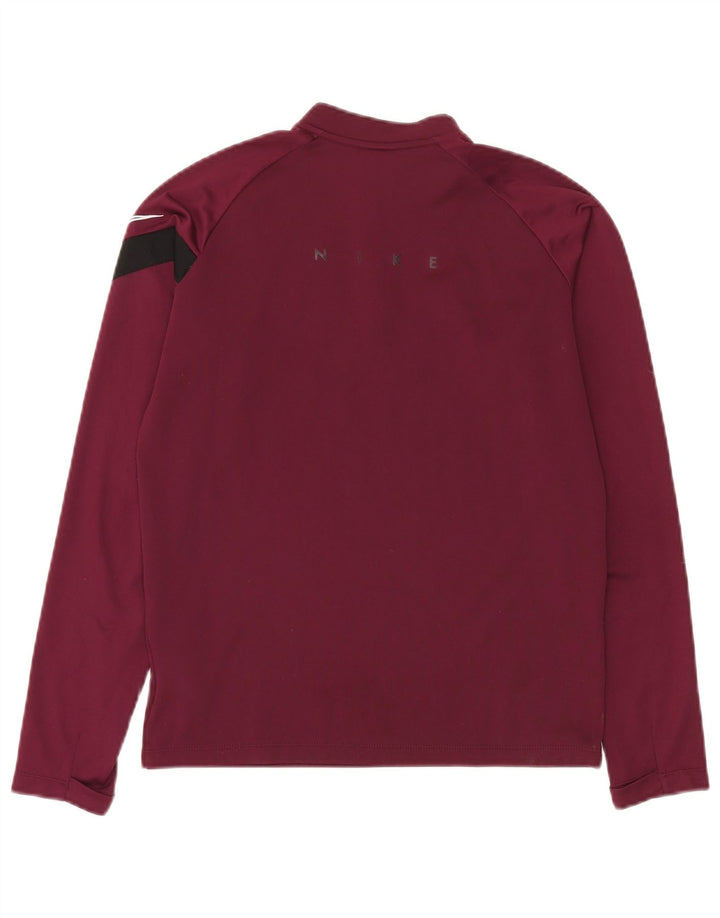 Nike Boys Dri Fit Grafisk Pullover Træningsdragt Top 12-13 år Large Burgundy