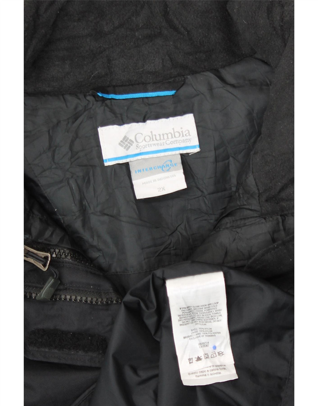 COLUMBIA Womens Rain Jacket UK 20 2XL Black Nylon