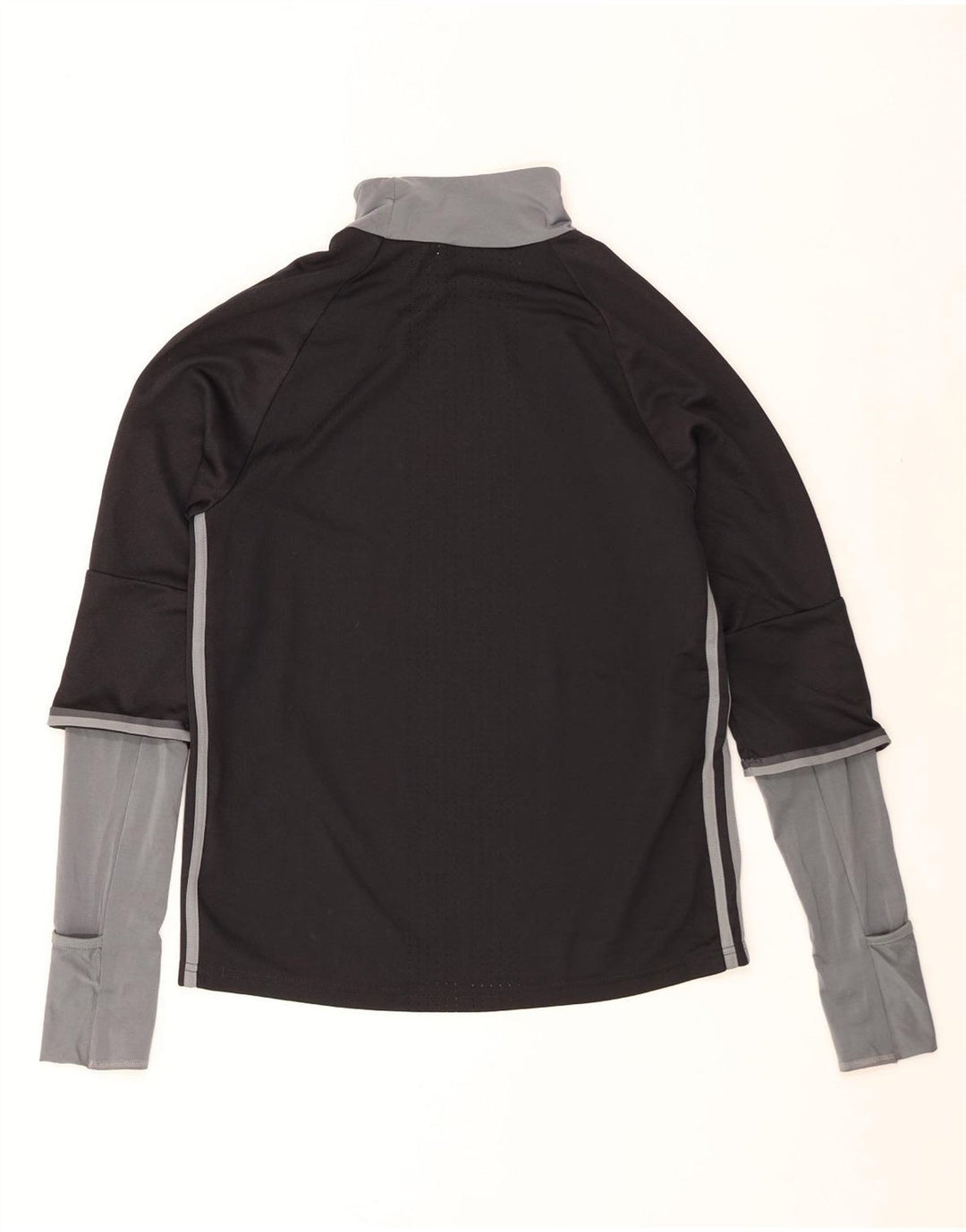 Adidas Boys Climacool Top Langærmet 13-14 År Sort Colourblock