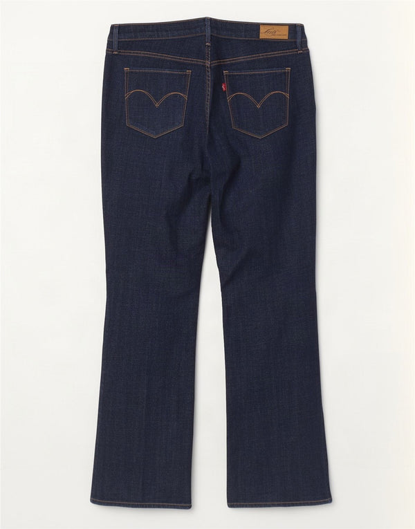 Levi's Womens Bold Curve Bootcut Jeans US 18 2XL W36 L31 Navy Blue Cotton