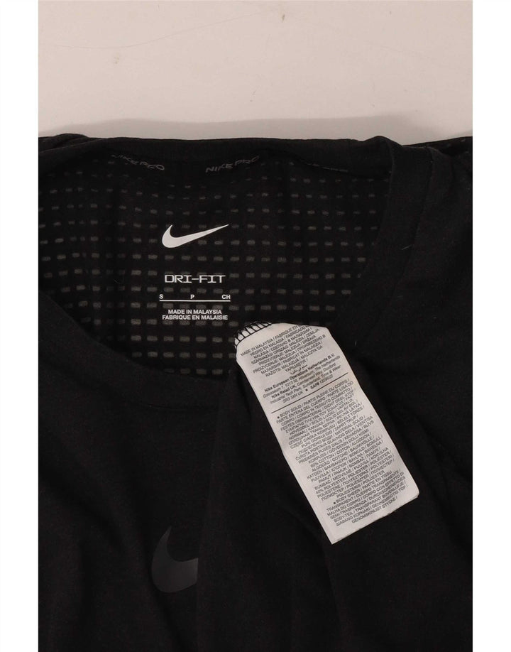 Nike Herre Dri Fit grafisk T-shirt top lille grå bomuld