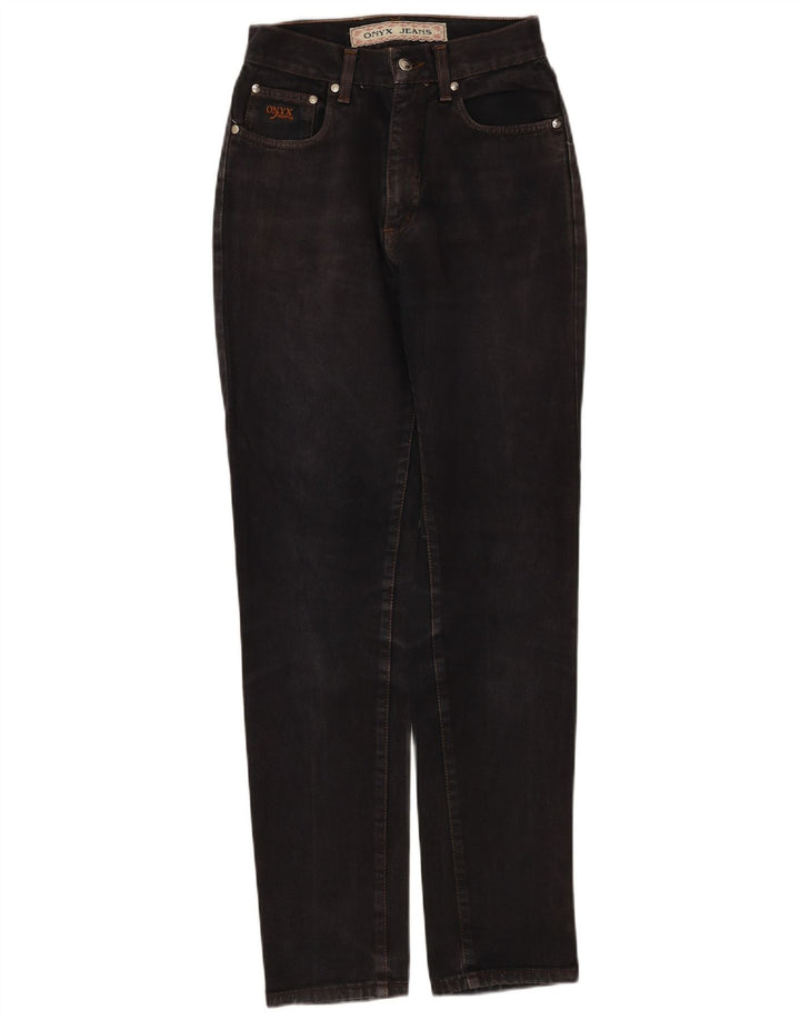 Onyx koniske jeans til kvinder W28 L31 sort bomuld