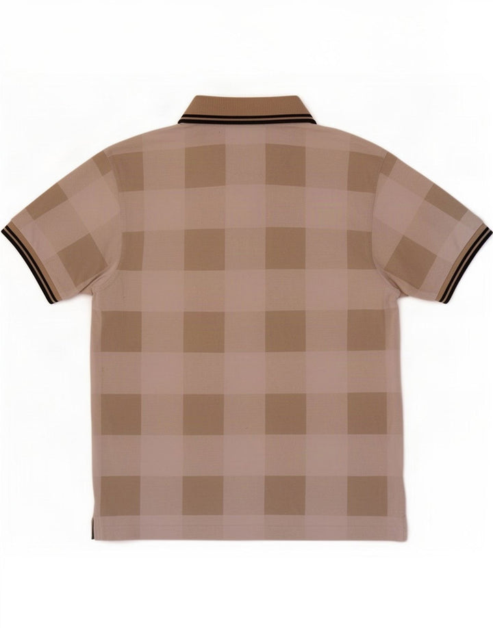Fred Perry Herre poloshirt Lille beige geometrisk bomuld