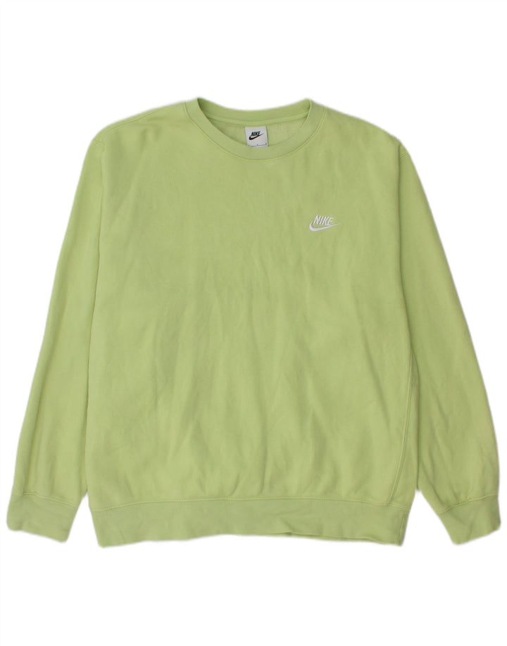 NIKE Sweatshirt til mænd, stor grøn bomuld