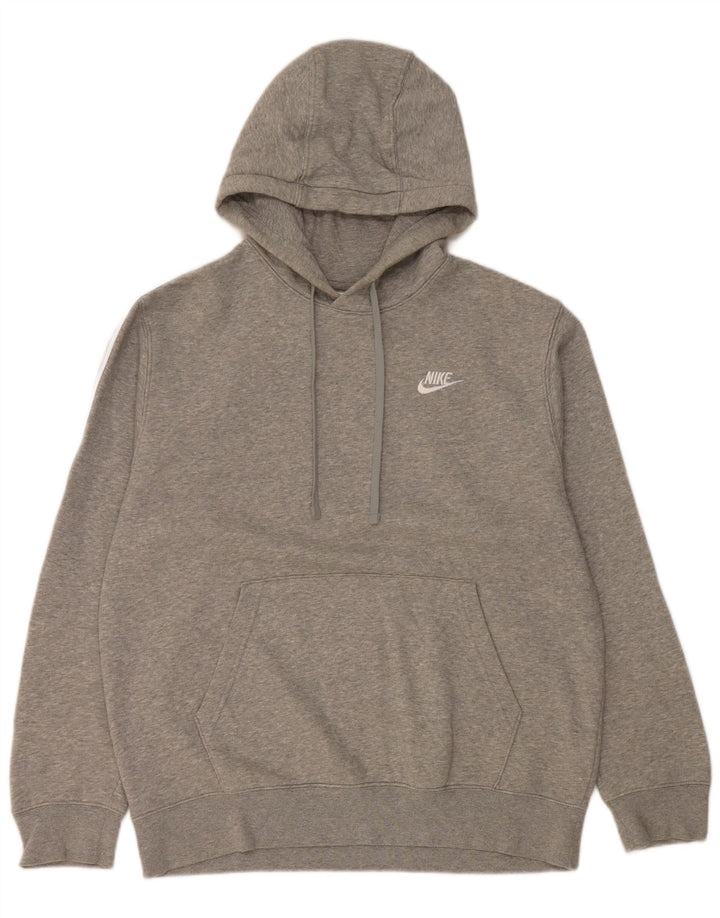 Nike grafisk hættetrøje til mænd mellemgrå flækket bomuld