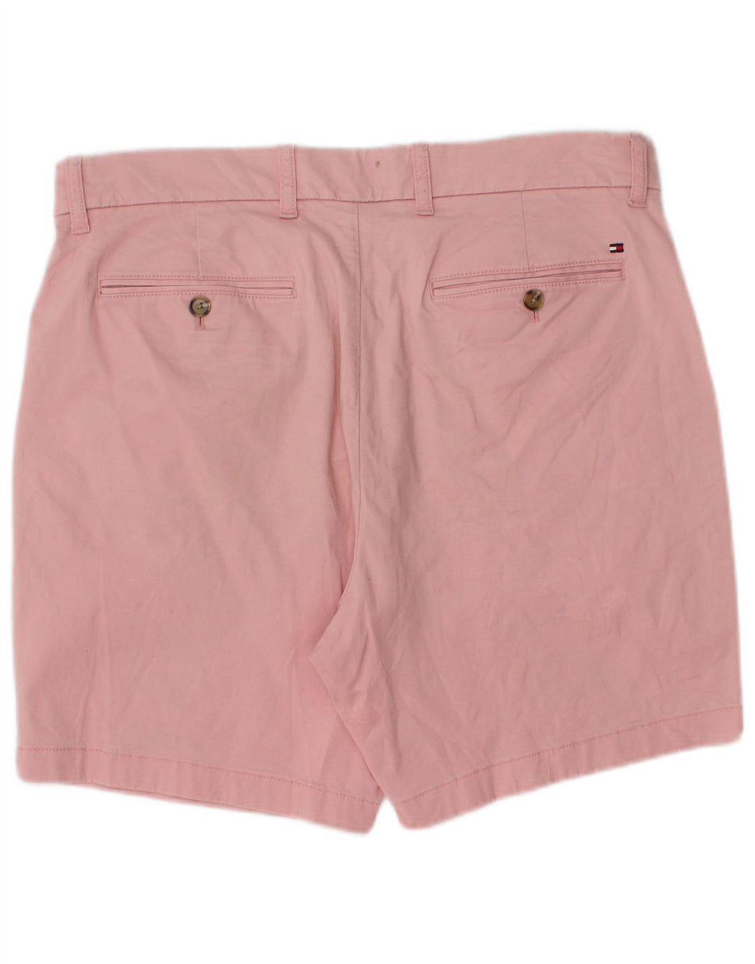 Tommy Hilfiger Herre Chino Shorts W34 Large Pink Bomuld