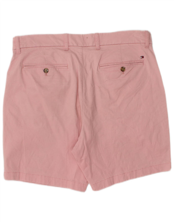 Tommy Hilfiger Herre Chino Shorts W34 Large Pink Bomuld
