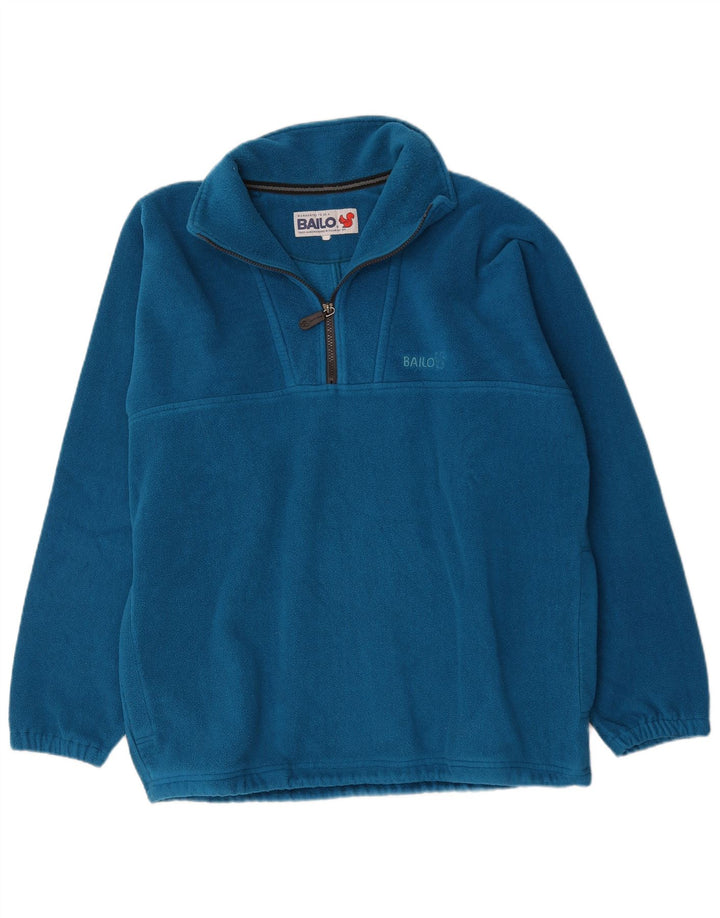 Bailo herre lynlås hals fleece jumper stor blå polyester