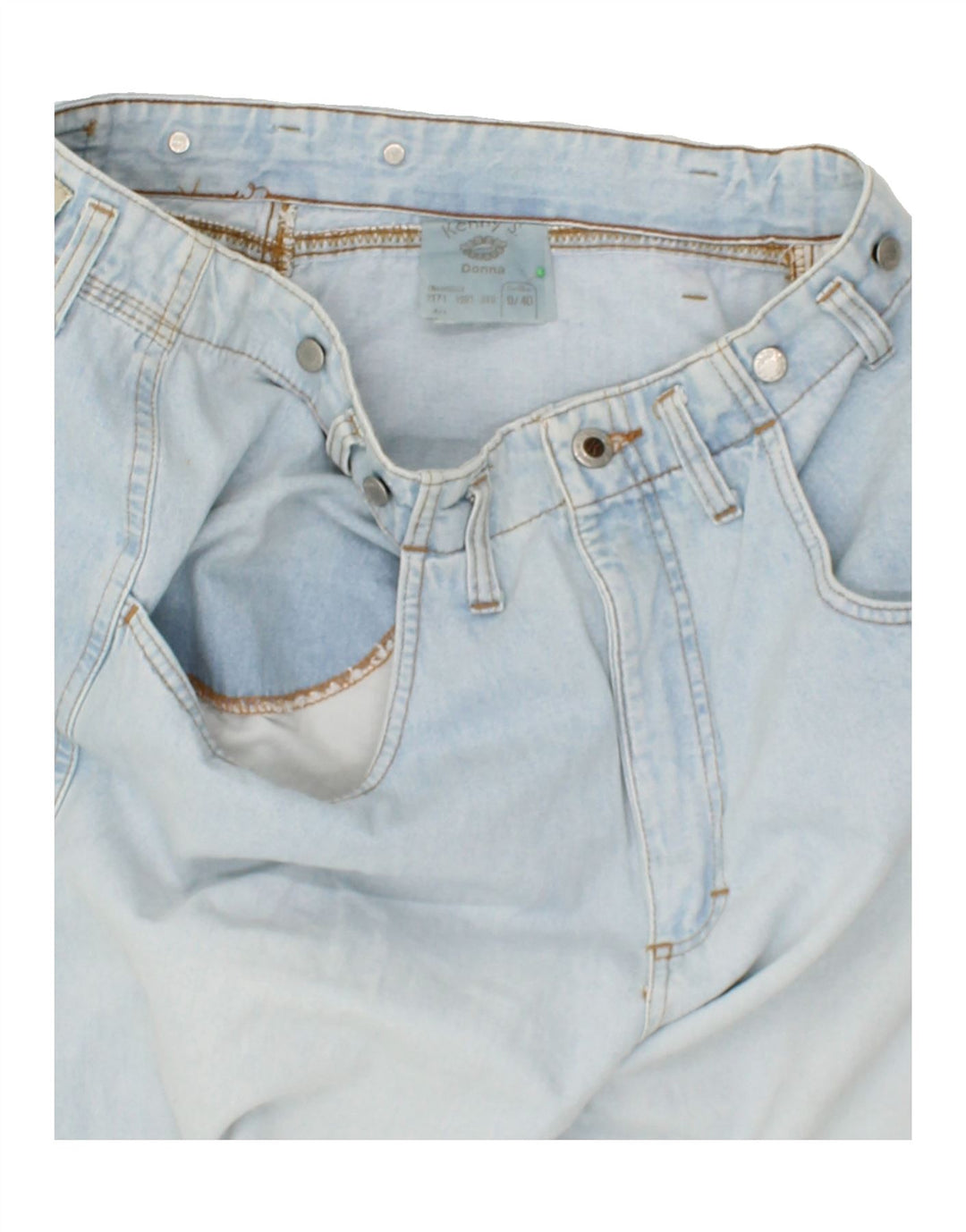 VINTAGE Womens Tapered Jeans EU 40 Medium W34 L29 Blue Cotton Vintage Vintage and Second-Hand Vintage from Messina Hembry 