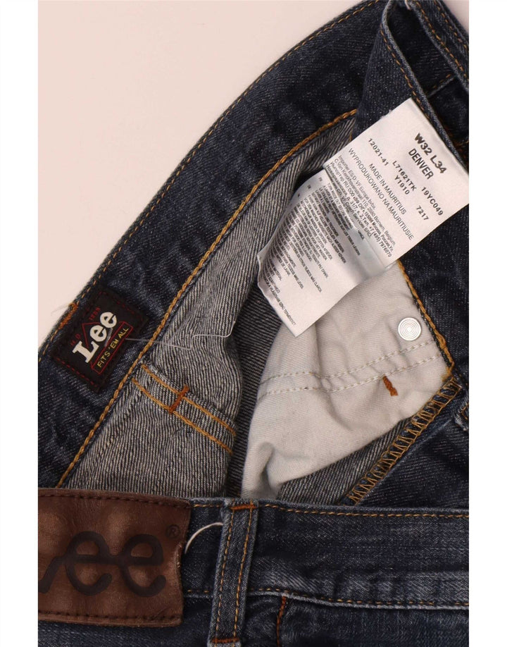 Lee Herre Denver Bootcut Jeans W32 L34 Marineblå Bomuld