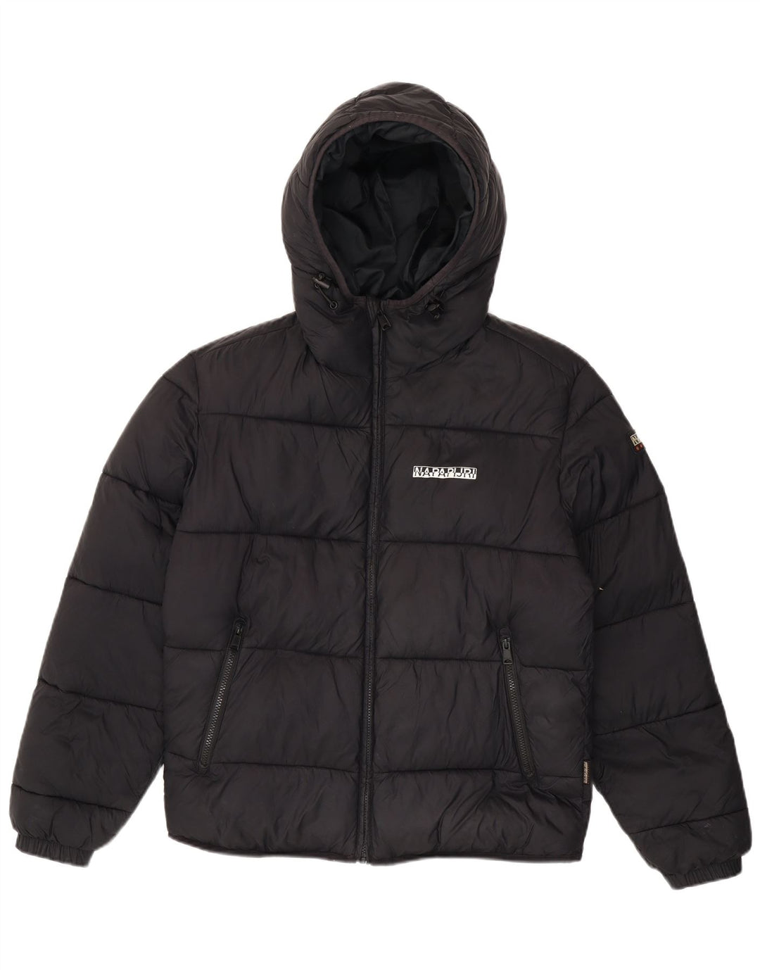 Napapijri Herre Hooded Regular Fit Polstret Jakke UK 38 Medium Black