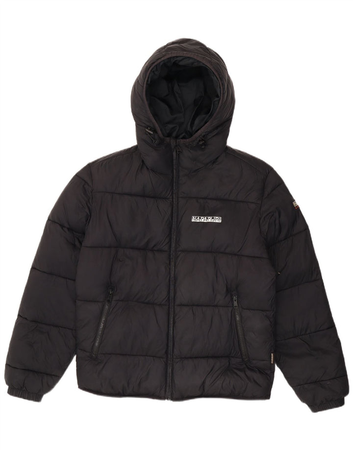Napapijri Herre Hooded Regular Fit Polstret Jakke UK 38 Medium Black