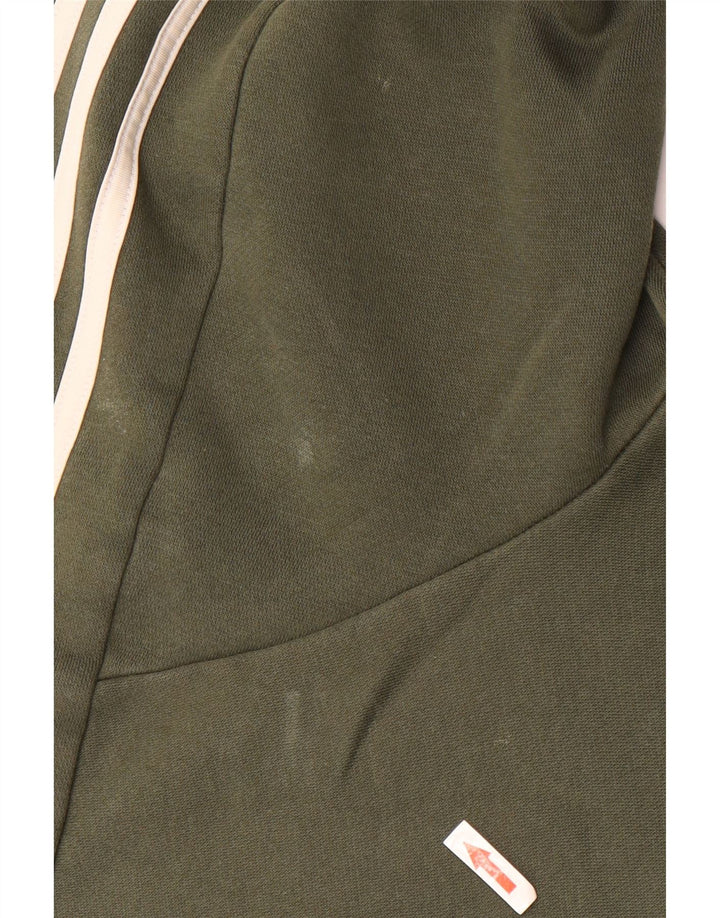 Adidas Herre Sweatshirt Jumper Large Khaki Colourblock Bomuld