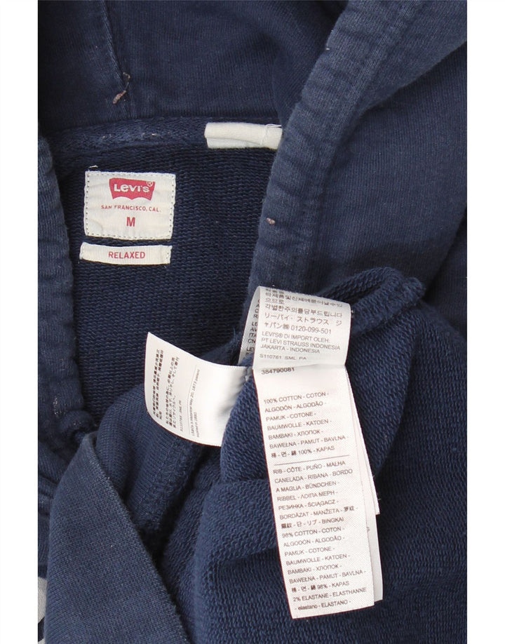 Levi's afslappet grafisk hættetrøje til mænd mellem marineblå bomuld