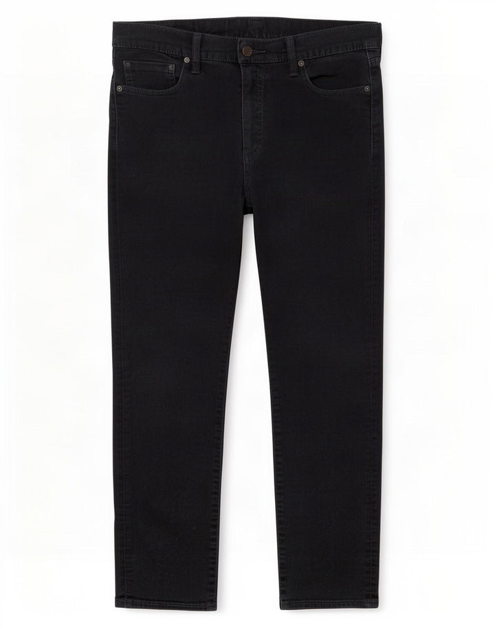 Levi's Herre 504 lige jeans W32 L32 sort bomuld
