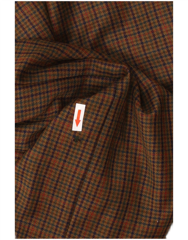 Monti Herre 2-knaps blazerjakke IT 52 XL Brun Houndstooth Virgin Wool