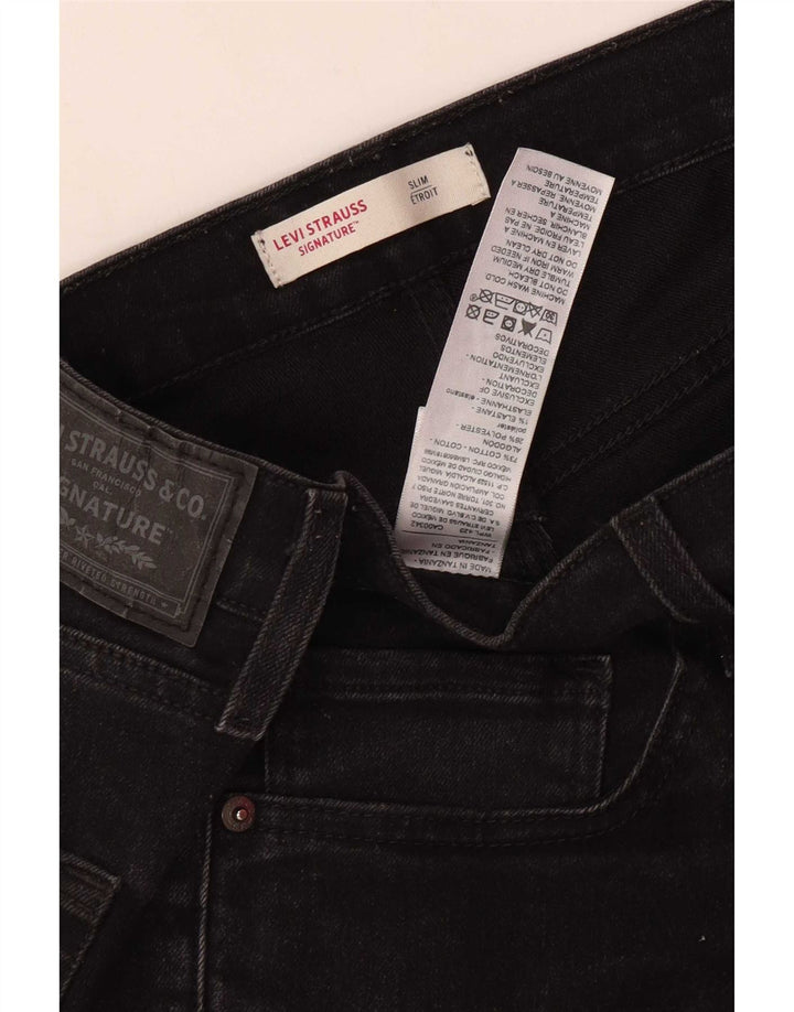 Levi's Herre Signature Slim Jeans W33 L30 sort bomuld