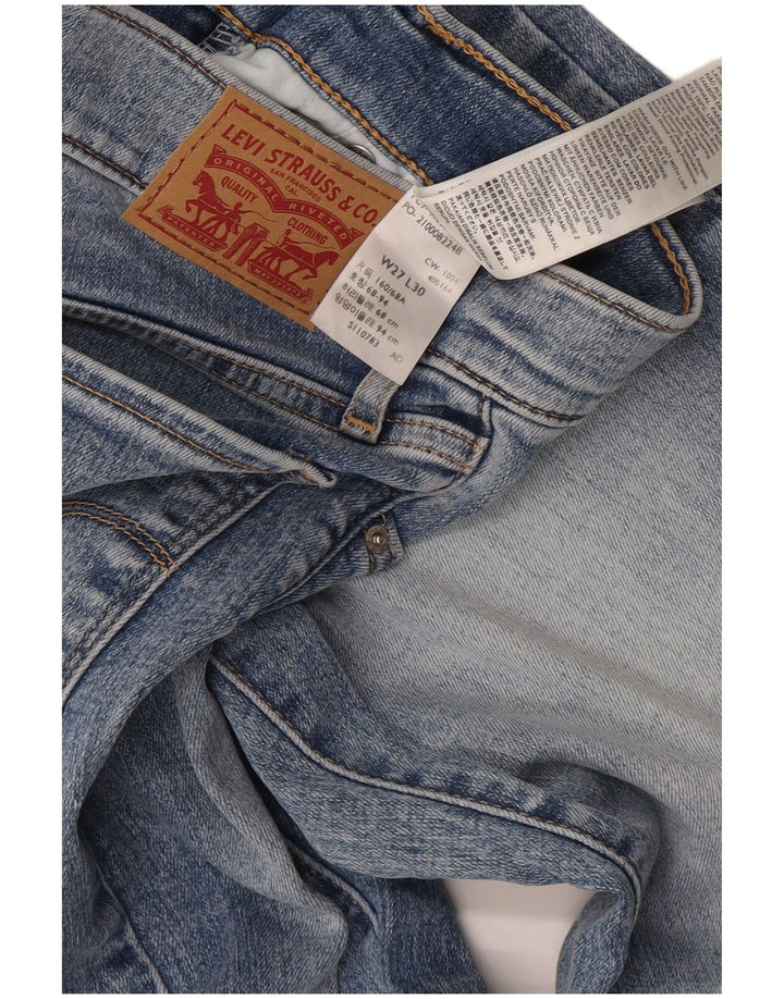 Levi's Dame 314 Shaping Straight Jeans W27 L30 Blå Bomuld