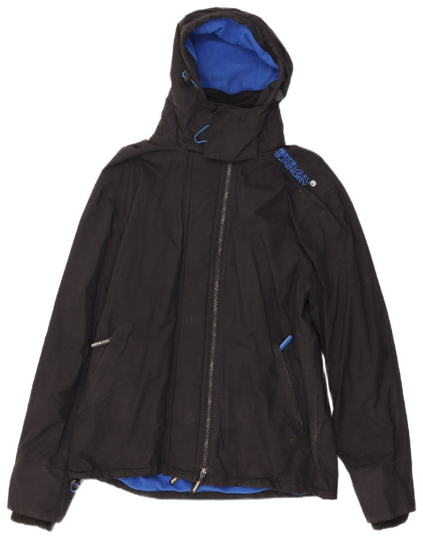 Superdry Windcheater hættejakke til mænd UK 44 2XL Sort Sports