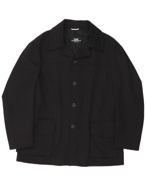 GEORGE MILLER Herre 4-knaps blazerjakke UK 42 XL Sort Polyester